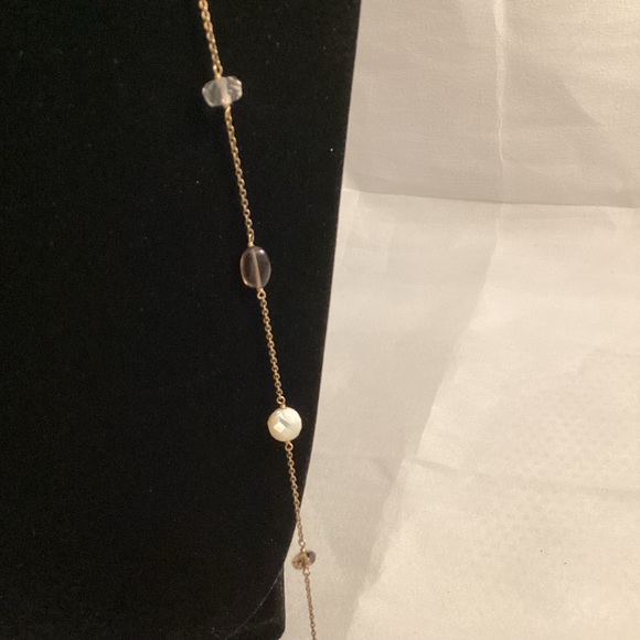 Land’s End stone and glass beads on a metallic chain - Picture 2 of 5